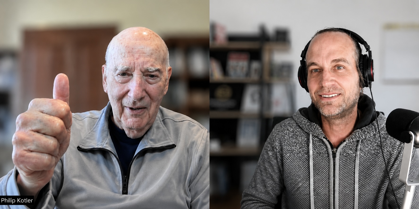 Joeri Billast and Philip Kotler during their Web3 CMO Stories podcast conversation